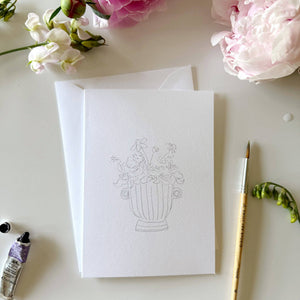 Bouquets paintable notecards