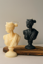 Load image into Gallery viewer, Artemis Bust Candle: Greek Goddess Soy Wax Sculpture: Light Pink / Unscented
