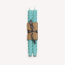 Load image into Gallery viewer, 10" Rope Taper Candles: Robin's egg blue