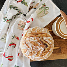 Load image into Gallery viewer, Classic christmas cotton tea towel