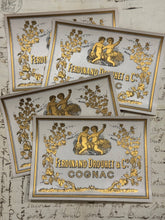 Load image into Gallery viewer, RARE Antique French Cognac Fine Champagne Labels - Set/5