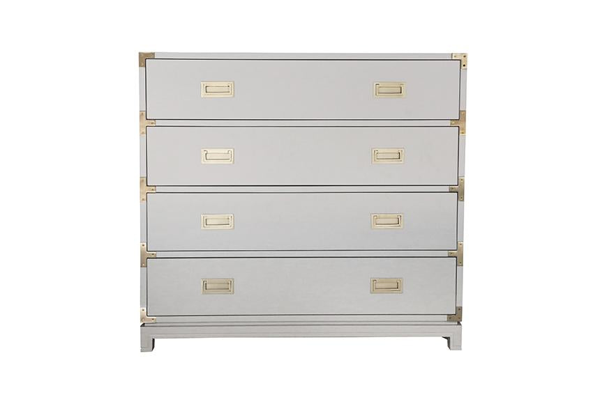 Large Carlyle Campaign Dresser - Grey | AVE HOME