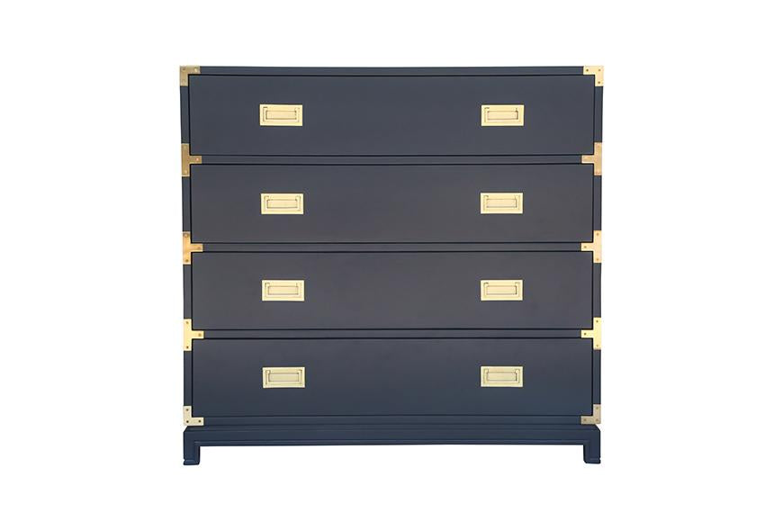 Large Carlyle Campaign Dresser - Navy Foxtrot Home Large Carlyle Campaign Dresser - Navy Foxtrot Home