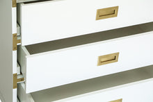 Load image into Gallery viewer, Small Carlyle Campaign Dresser - White